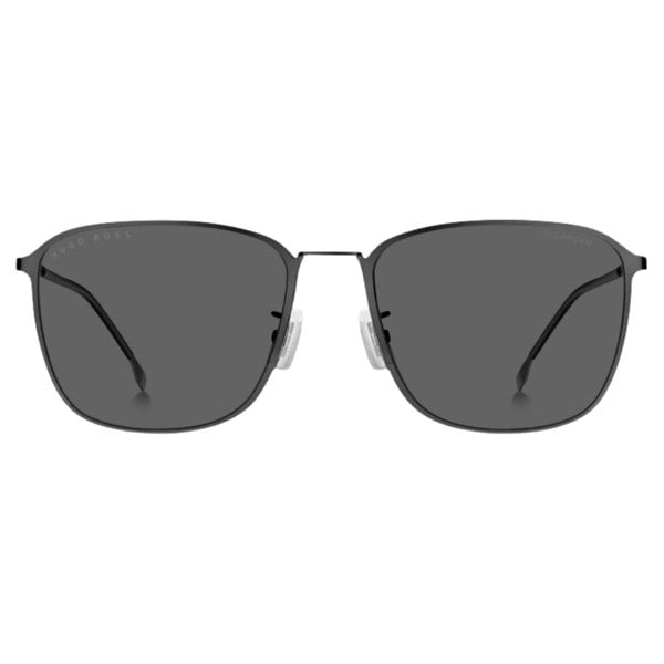 Hugo Boss Grey Polarised Lens Matte Dark Ruthenium Grey Sunglasses