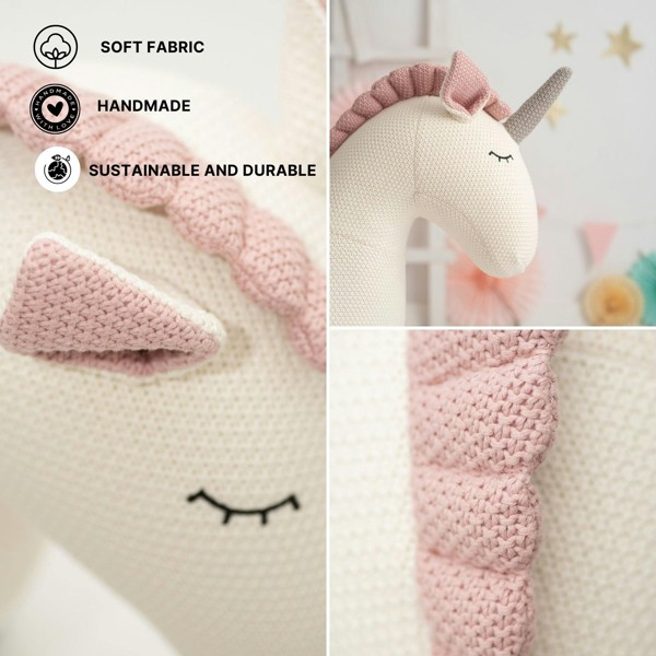 CROCHETTS Large unicorn plush with auxiliary seat for children LT-Y14
