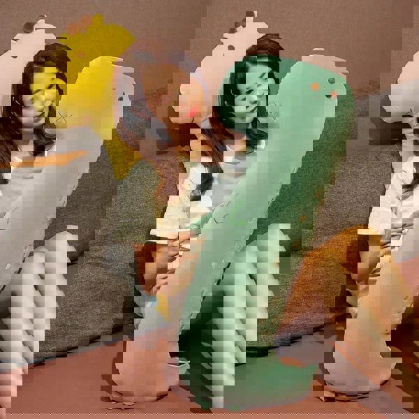 Anyhouz Anypillow Green Dinosaur Throw Long Body Pillow Plush 80cm