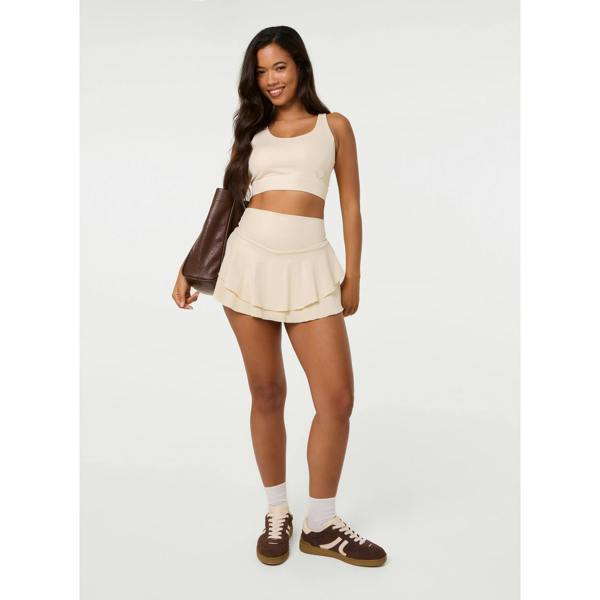 Pink Vanilla Crossback Active Crop Top