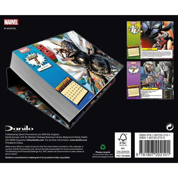 Disney, History of Marvel Comics Desk Calendar 2027, Desk Calendars, Day To View, Entertainment, Gift