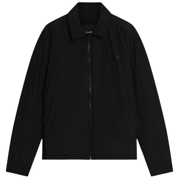 Lyle & Scott Black Collared Puffer Jacket XS