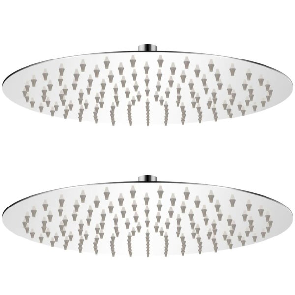 Berkfield Rain Shower Head 2 pcs Stainless Steel �_�”�_ 30 cm