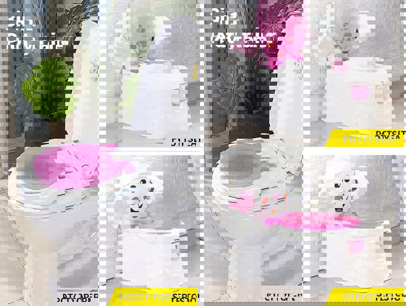 Dekko Kids Potty Seat Trainer Safety Toilet Training Toddler Children Non Slip