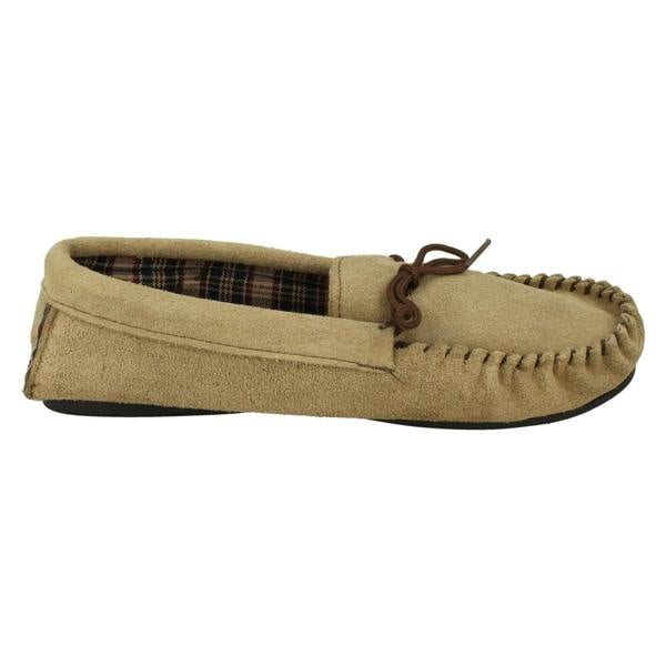 Mens Vamp Slippers Moccasin