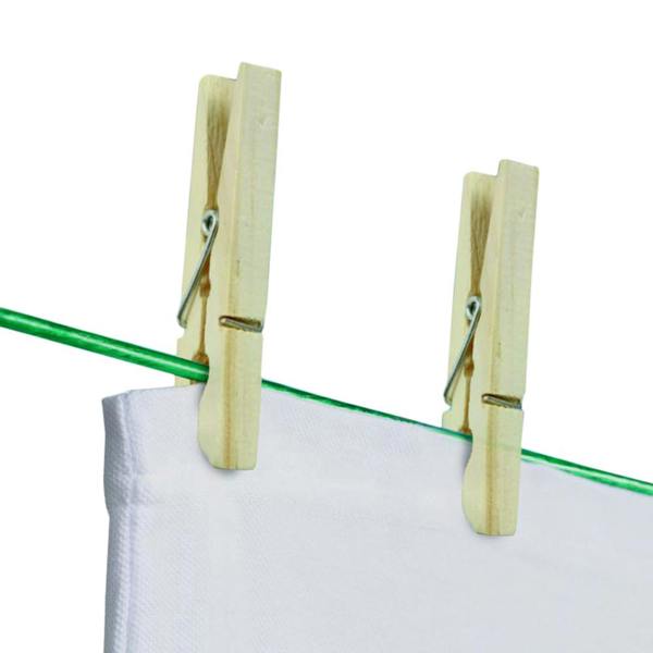 SupaHome Wood Clothes Peg (Pack of 36) - Brown - 