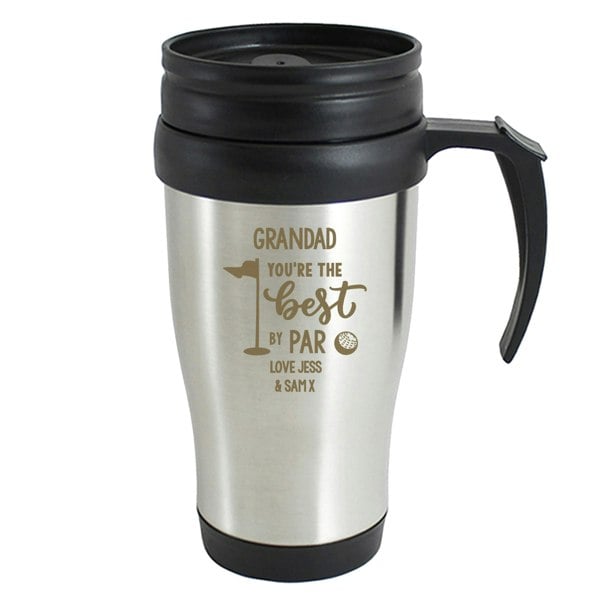 Personalised Memento Company Personalised Best By Par Travel Mug