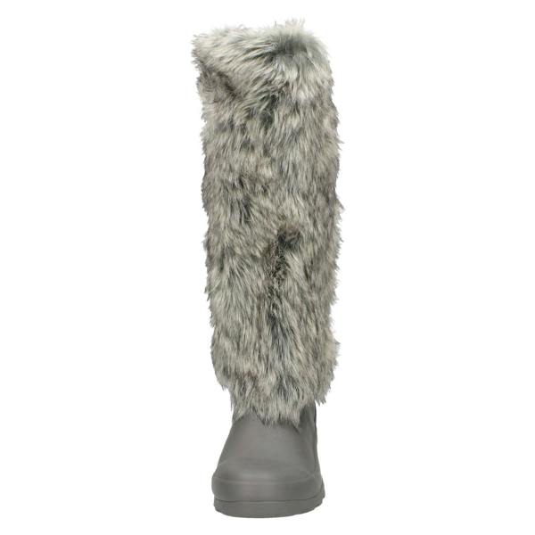 Spot On Ladies Spot On Flat Fur Upper Wellington Boots
