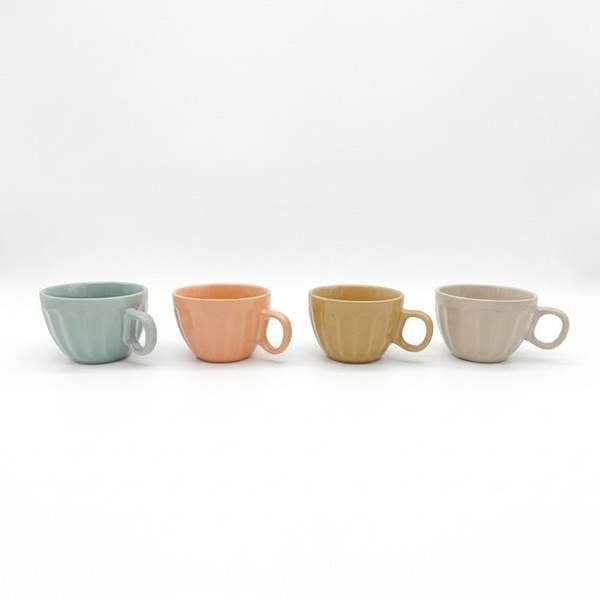 Coffee Mugs 4pc Set 15oz Large Tea Cups Assorted Colours