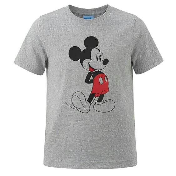 Onomato! Disney Mickey Mouse Kids' Short Sleeve T-Shirt Size 3-4 Years Grey