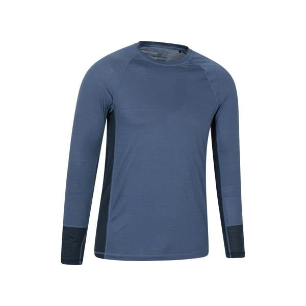 Mountain Warehouse Mens Long-Sleeved Base Layer Top - Navy - 