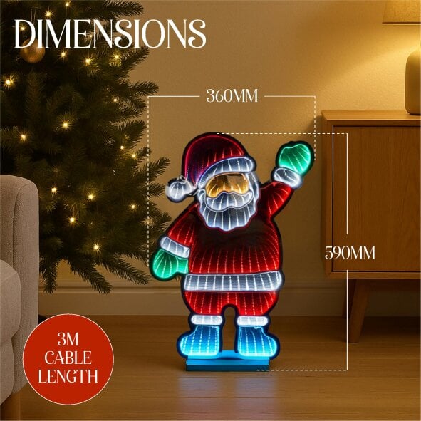 Scotts of Stow Xmas Haus  LED Infinity Indoor Christmas Decoration