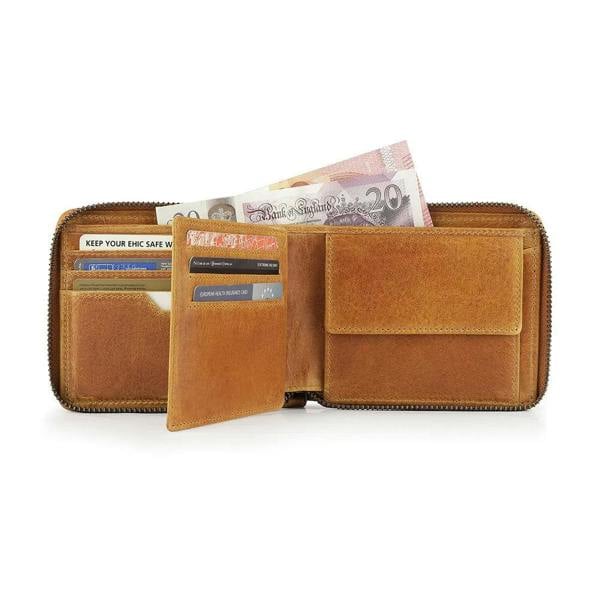 PRIMEHIDE Zip Around Leather Wallet - Carlos Alperto