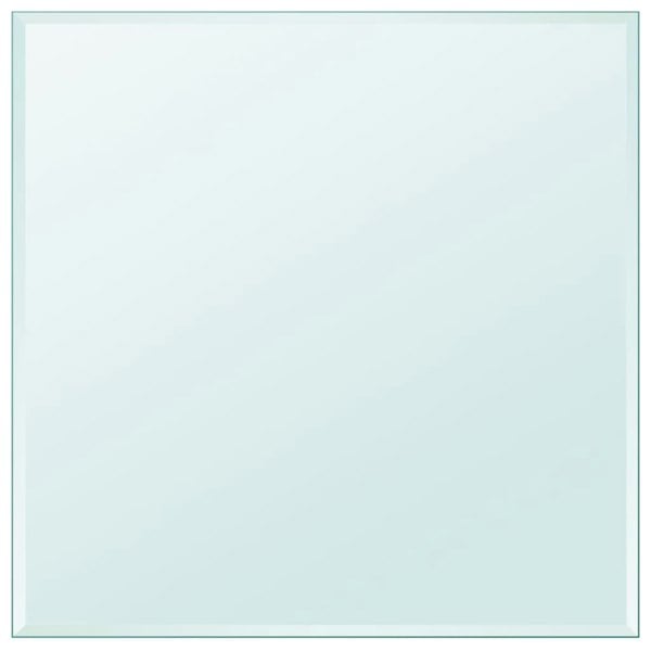 Berkfield Table Top Tempered Glass Square 800x800 mm