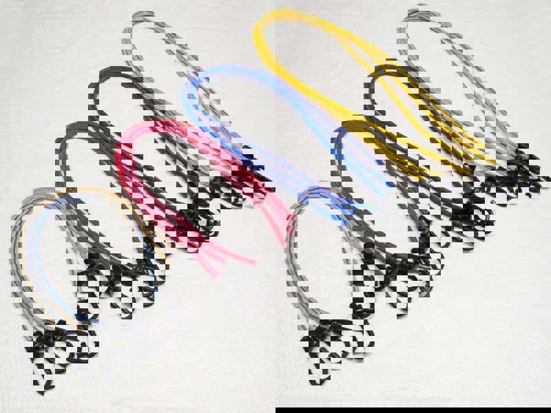 x12 8MM Assorted Shock Cords With Hooks - 500MM 750MM 1000MM 1200MM Assorted Colours