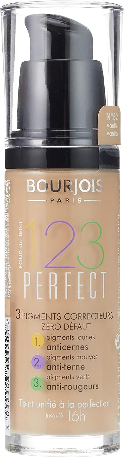 Bourjois Paris Bourjois 123 Perfect Foundation, Various Shades, 30ml