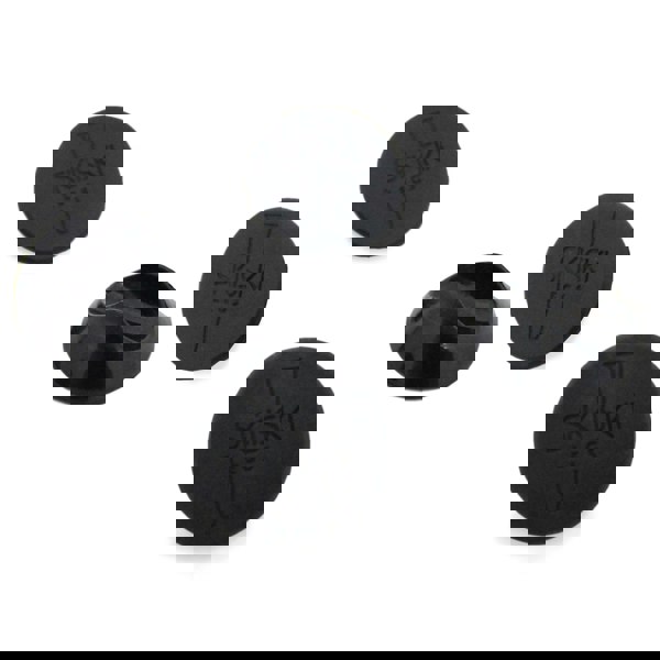SkiSki 4 x 12" Hairpin Legs - 2 Prong - 12mm - Black