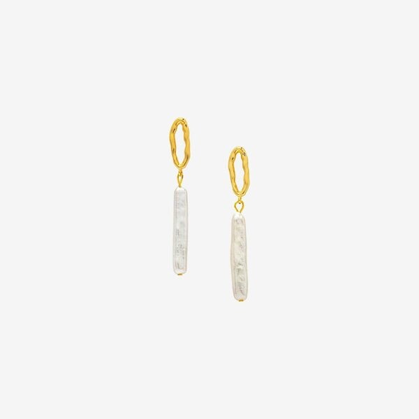 Uchi & Soto Shinju Gold Pearl Drop Earrings