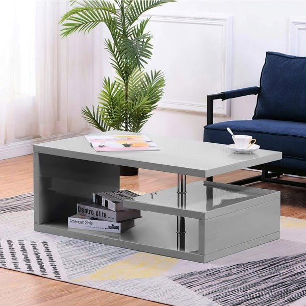 Comfy Living Burnham High Gloss Coffee Table with LED's