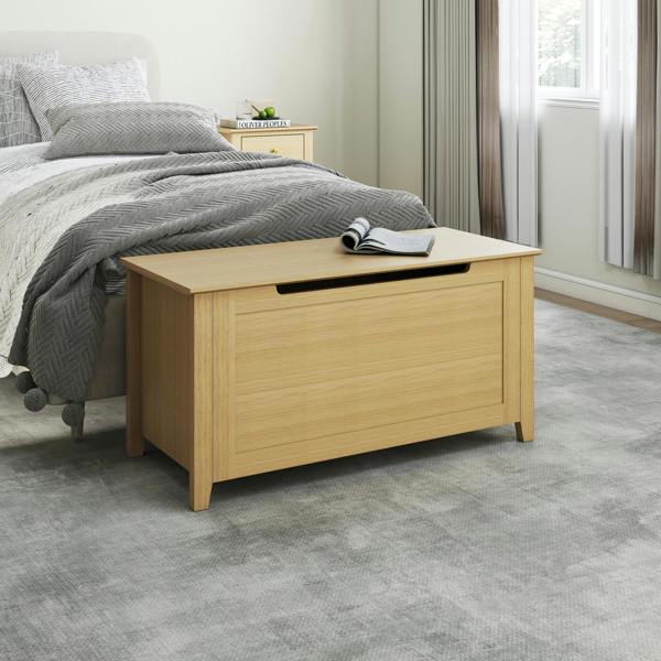 Core Products Henley Bedroom Storage Trunk Chest, Oak-Effect