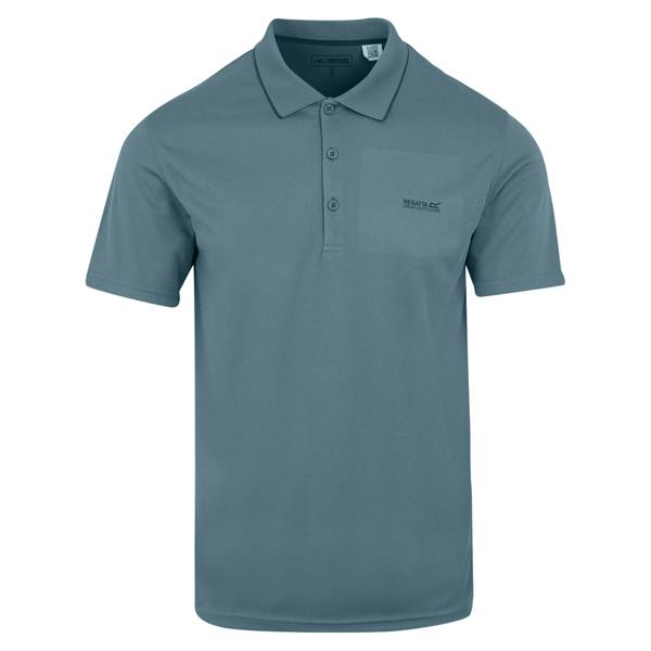 Regatta Mens Maverick V Active Polo Shirt - China Blue - 