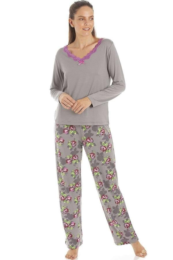 Womens Floral Print Spandex Pyjamas