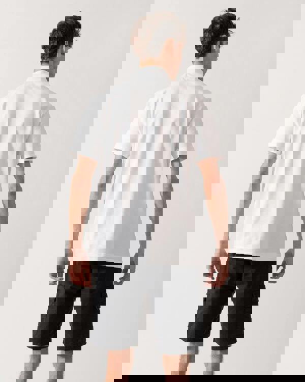 Lacoste Short Sleeved Mens Polo Shirt - White 001 - CHO - Designer Mens Short Sleeve T-Shirts & Tops