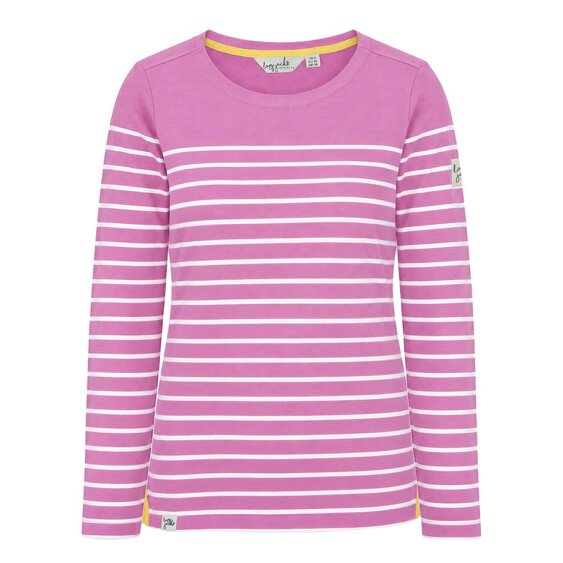 Lazy Jacks LJ97 - Long Sleeve Striped Breton - Raspberry