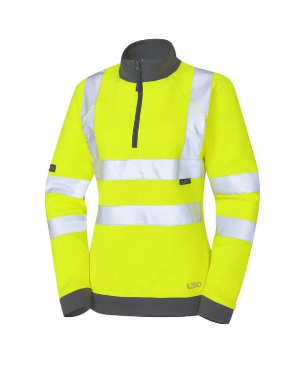 Leo Workwear Elberry Ladies 1/4 Zip Sweatshirt