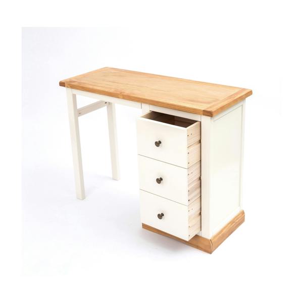 Cabinet Bits Trevi 3 Drawer Desk - Dressing Table Brass Knob