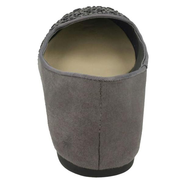 Spot On Ladies Spot On Flat Slipper Cut Ballerinas