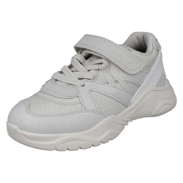 Clarks Kids Clarks Chunky Sole Sports Trainers Feather Pace K