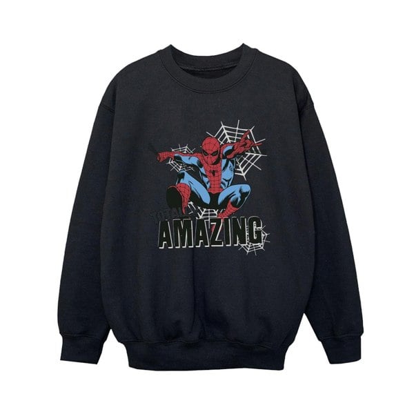 Marvel Boys Spider-Man Amazing Sweatshirt - Black