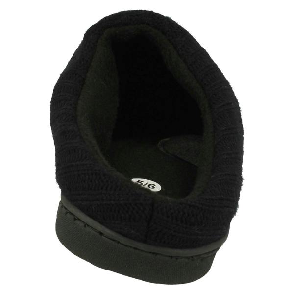 Four Seasons Ladies Four Seasons Knitted Mule Slippers Jane