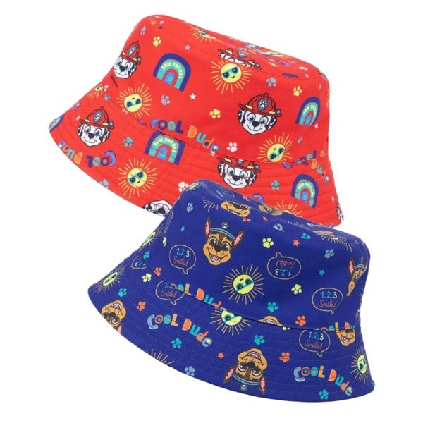 Paw Patrol Boys Reversible Bucket Hat - Navy Blue/Red