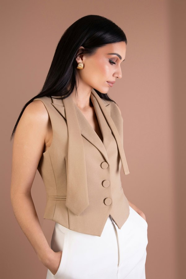 BALOU WOMENS TAILORED WAISTCOAT