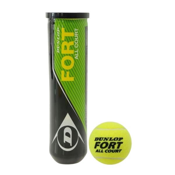 Dunlop Fort Tennis Balls (Pack of 4) - Yellow - 
