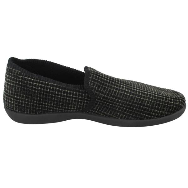 Spot On Mens Spot On Chequered Full Slipper X2034