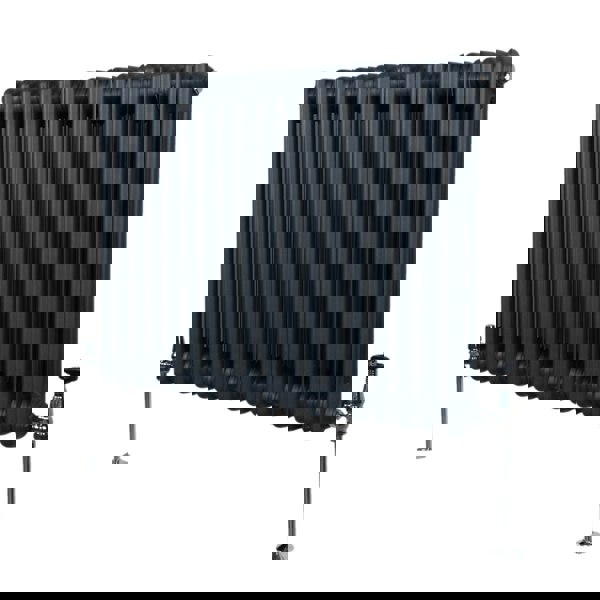 Monstershop Traditional 2 Column Radiator - 600 x 832mm - Anthracite Grey