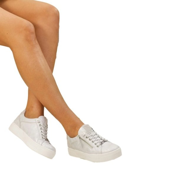 Lunar Womens Albania Trainers - Silver