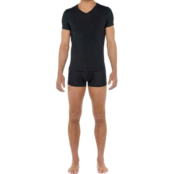 HOMT-ShirtTencel Soft V - Neck T-Shirt, BlackBoxers & Briefs