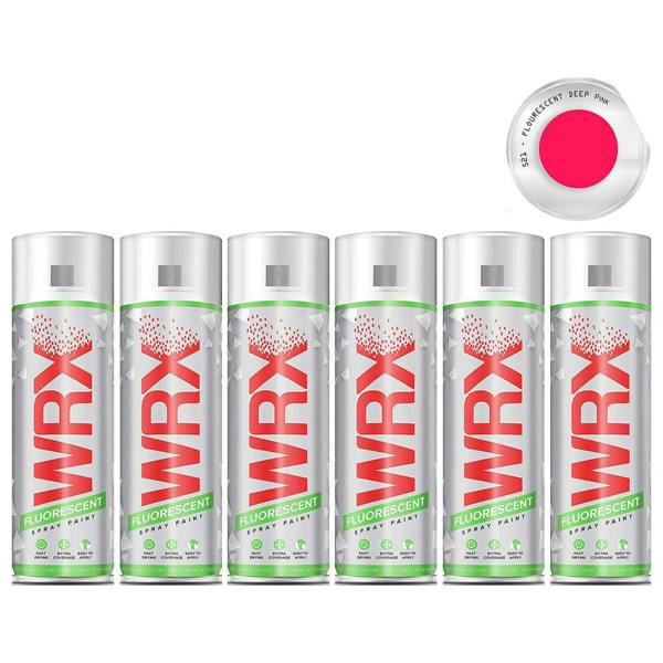 WRX 6X WRX Fluorescent Deep Pink Spray Paint 400ml