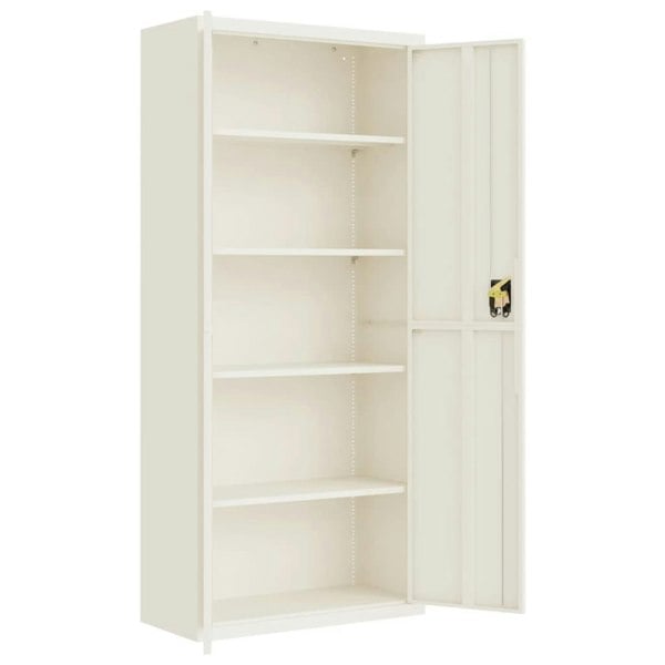 Berkfield File Cabinet White 90x40x240 cm Steel
