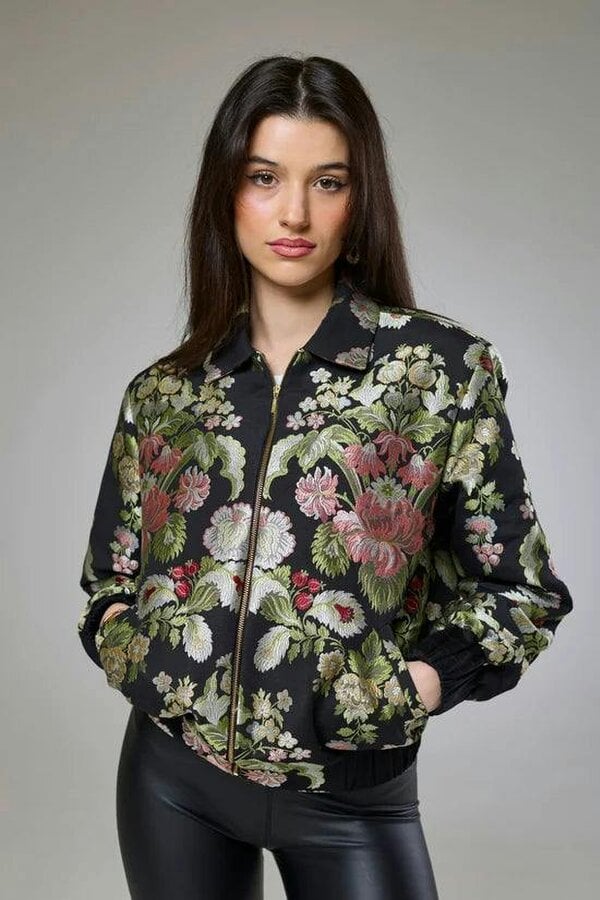 Lioness by TF Floral Heaven  Bomber Jacket