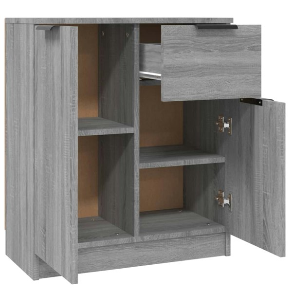 Berkfield Sideboards 2 pcs Grey Sonoma 60x30x70 cm Engineered Wood