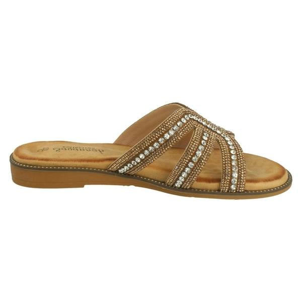 Savannah Ladies Savannah Flat Mule Sandals F00472