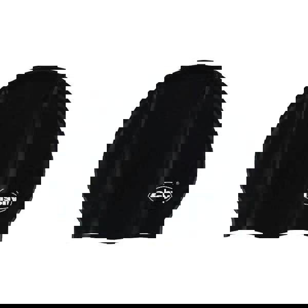 Black Fashy silicone adult swim cap with fashy logo reduces water resistance