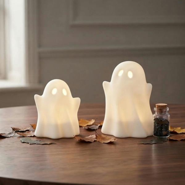 Garden Greatness Duo Spooky Eyes Light Up Ghost Ornament