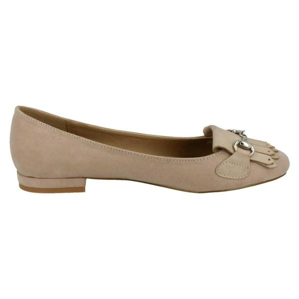 Anne Michelle Ladies Anne Michelle Low Heel Slip On Ballerinas