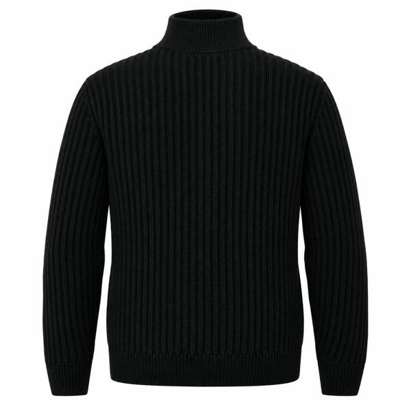 BOSS Kwinter Zip Neck Jumper Dark Navy